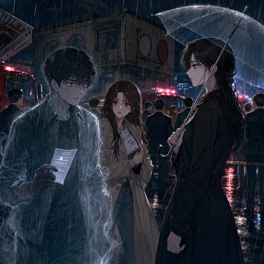 12-13화. 투명 우산과 내 이름표 일러스트